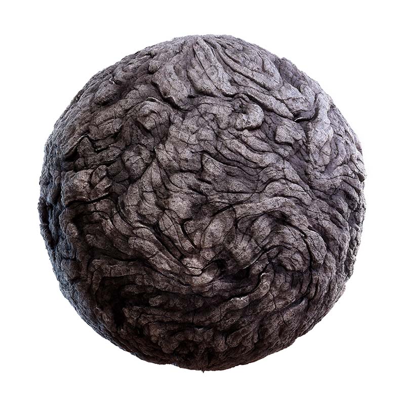 Grey Bulbous Rock PBR Texture