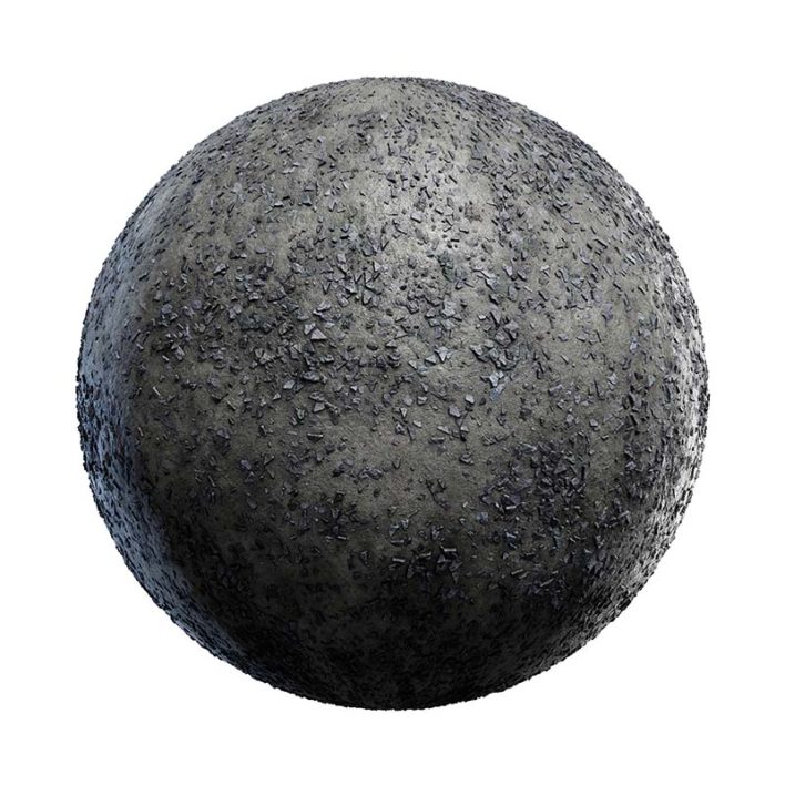 Grey Mud with Rocks PBR Texture
