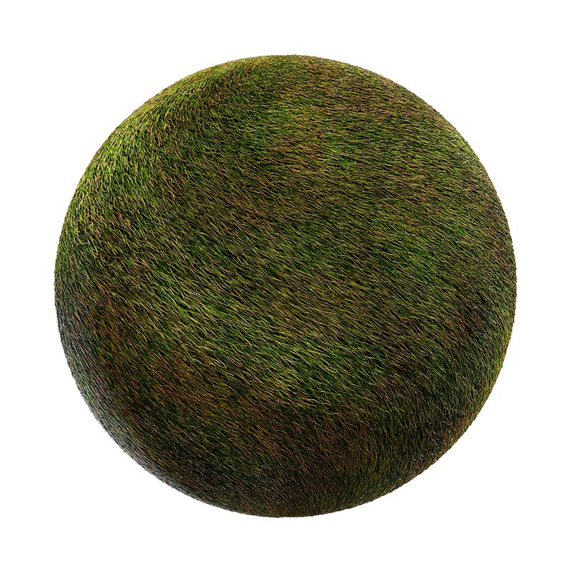 Lying Grass PBR Texture