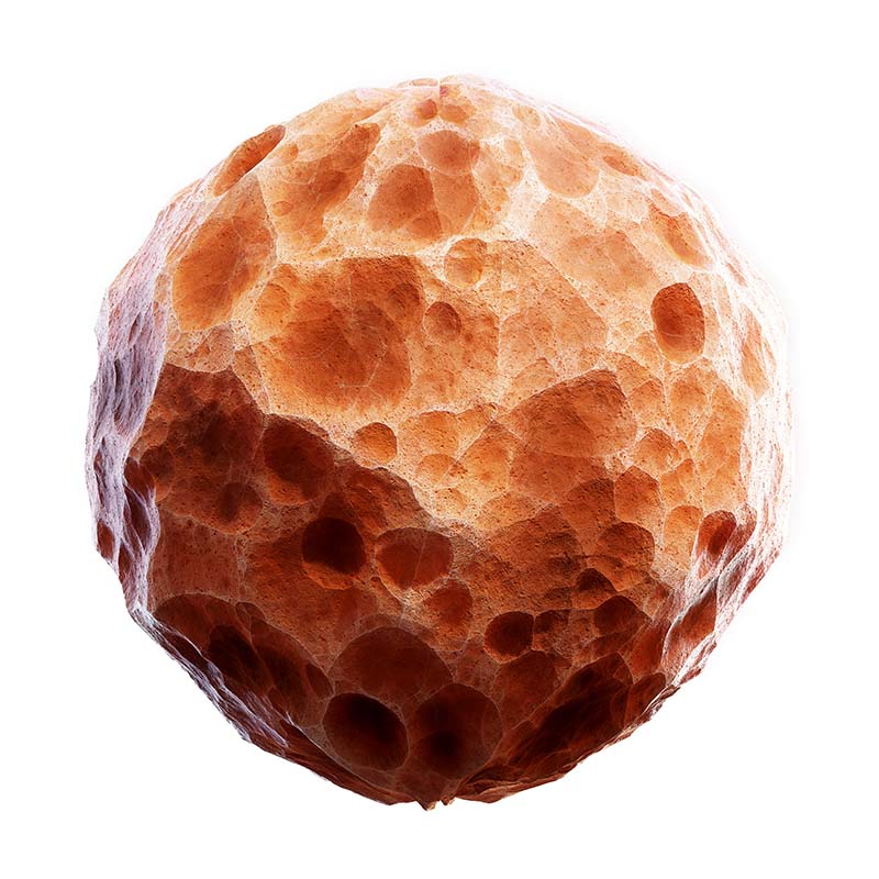 Orange Porous Rock PBR Texture