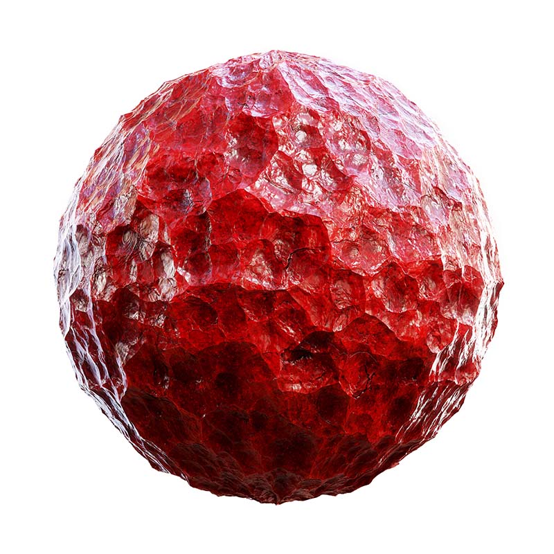 Red Gem Rock PBR Texture