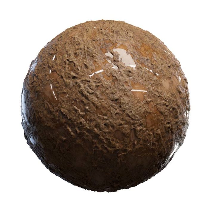 Red Mud with Water PBR Texture