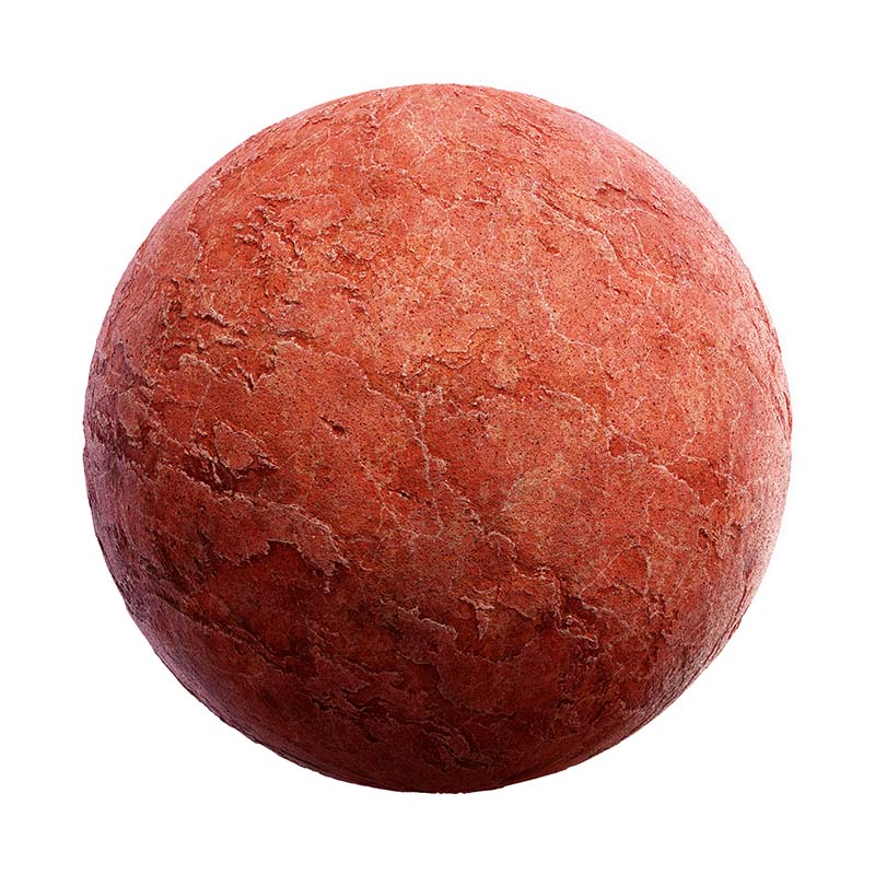 Red Sandstone Rock PBR Texture