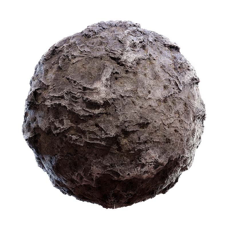 Rough Brown Rock PBR Texture