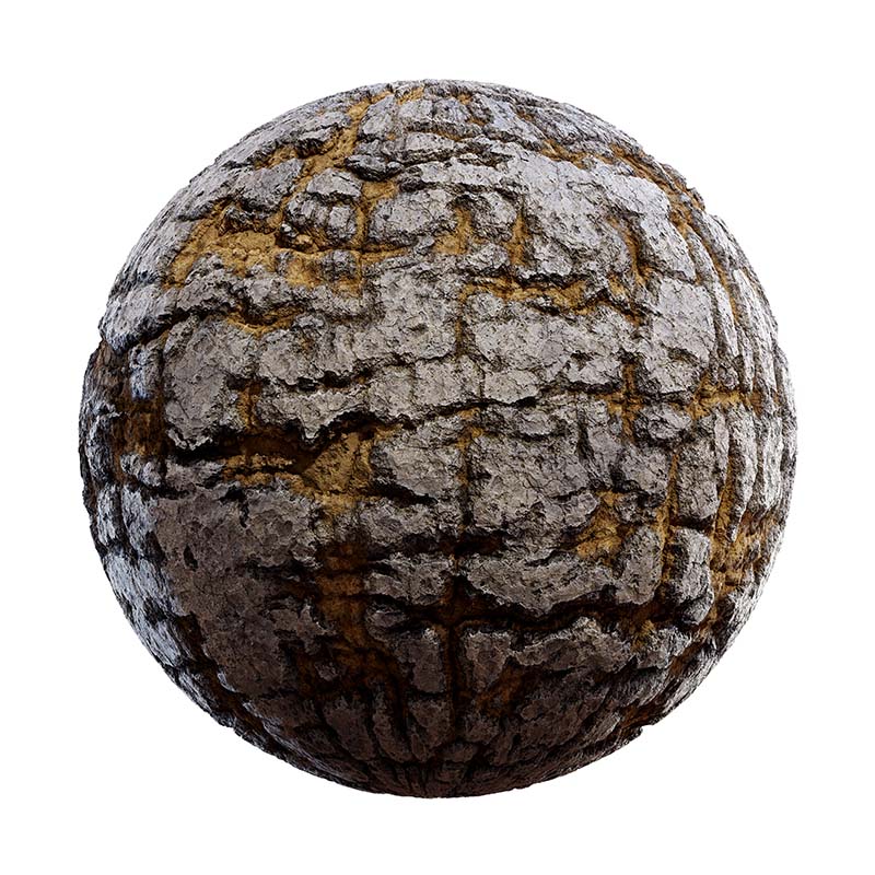 Rough Grey Rock with Sand PBR Texture