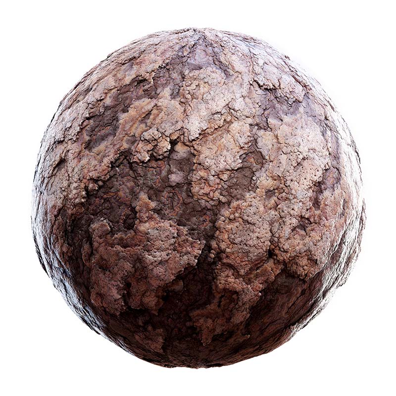 Rough Red Rock PBR Texture
