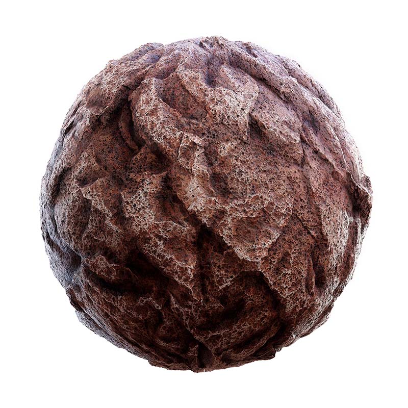 Rough Red Rock PBR Texture