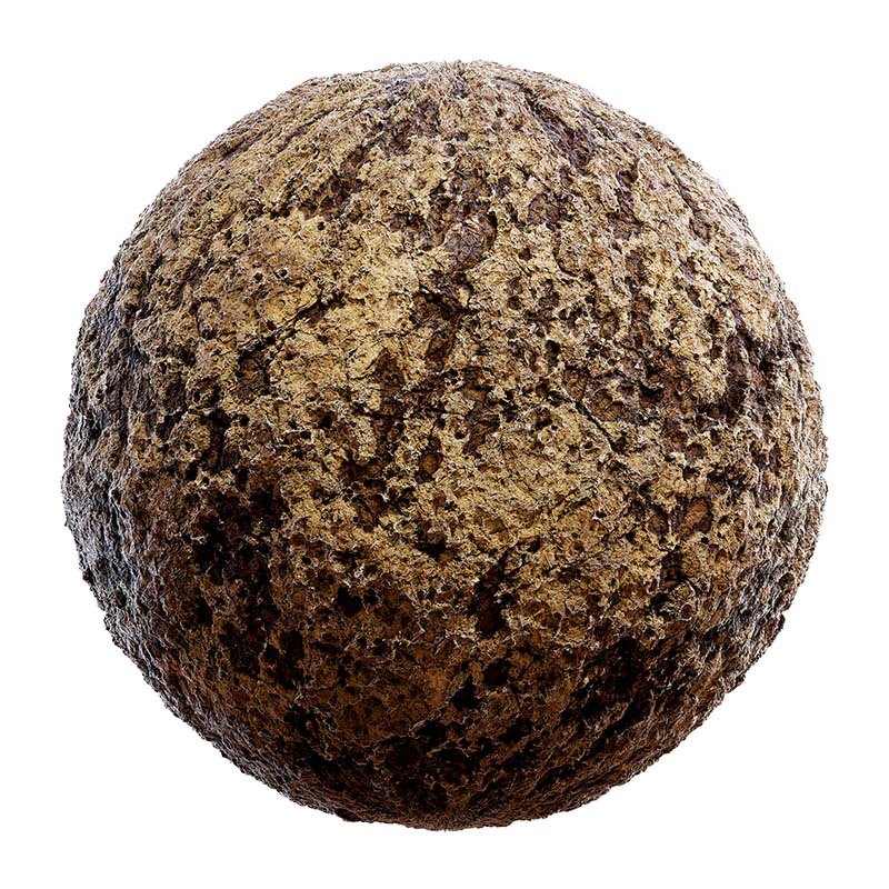 Rough Yellow Rock PBR Texture