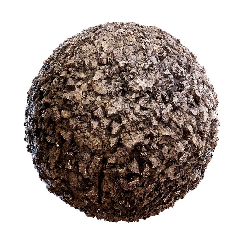 Sharp Beige Gravel PBR Texture