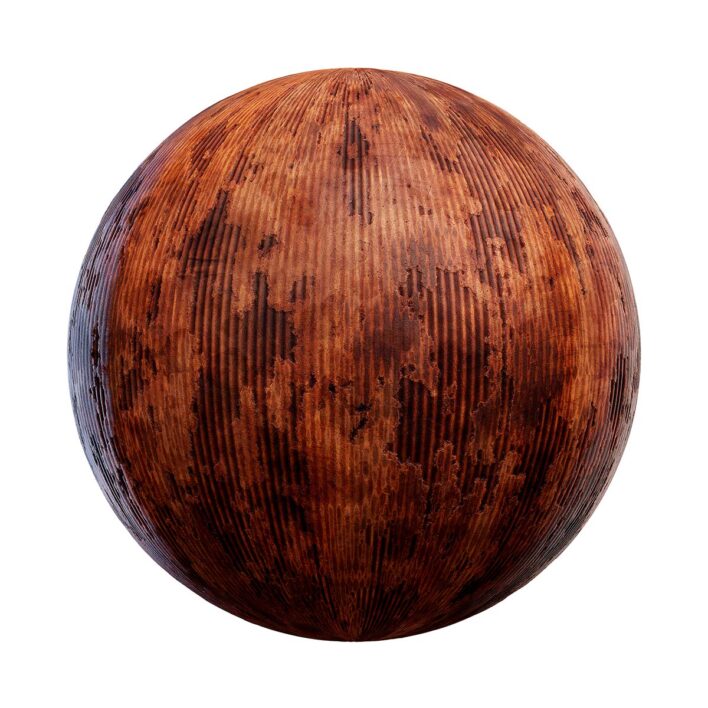 Damaged Orange Cardboard PBR Texture