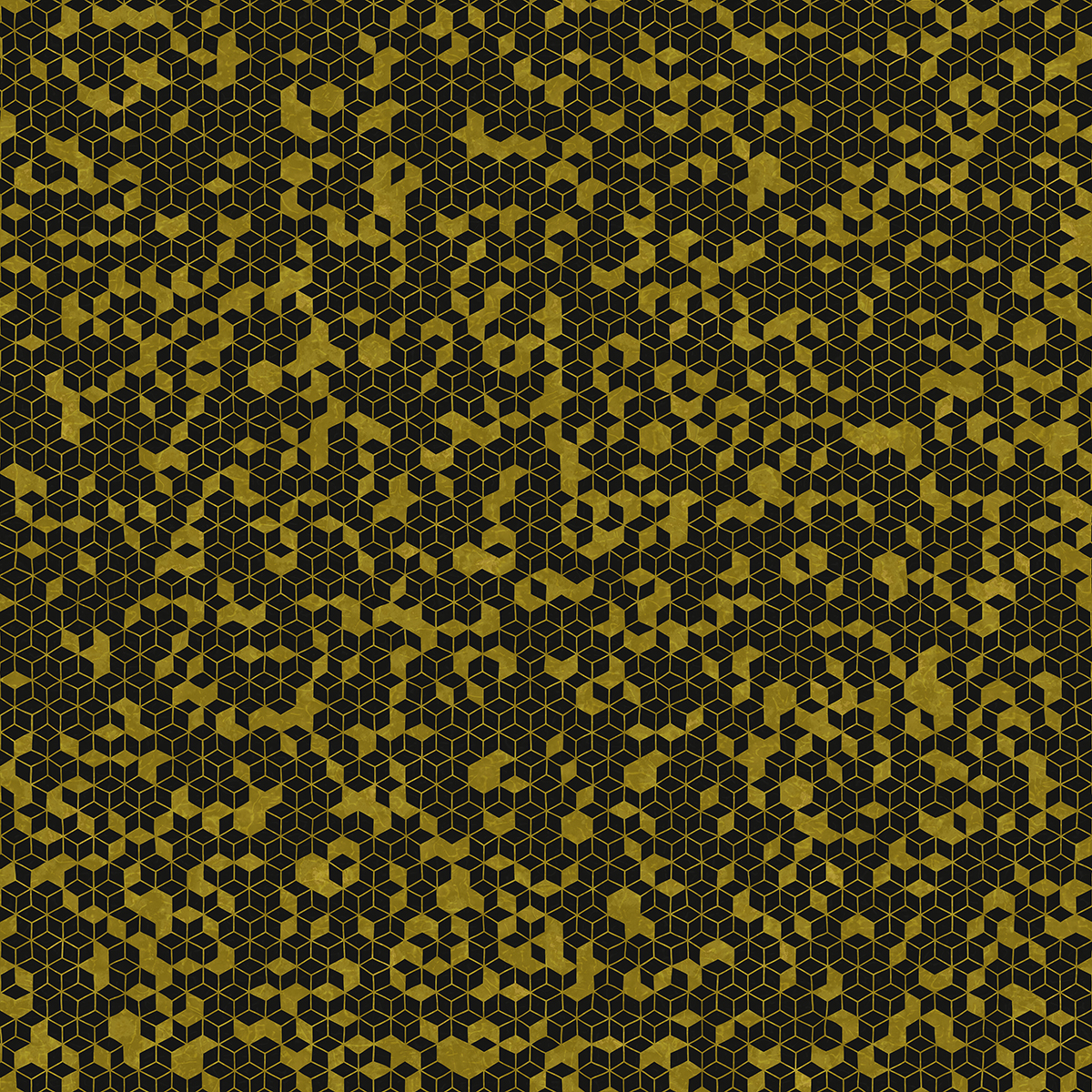 Black and Gold Wrapping Paper PBR Texture