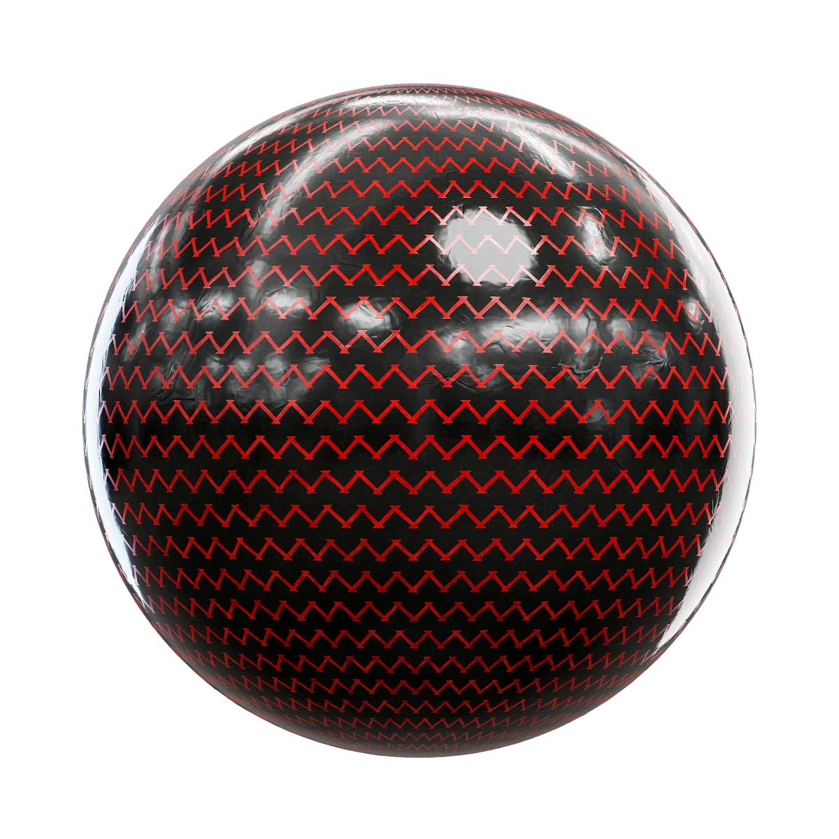 Black and Red Wrapping Paper PBR Texture