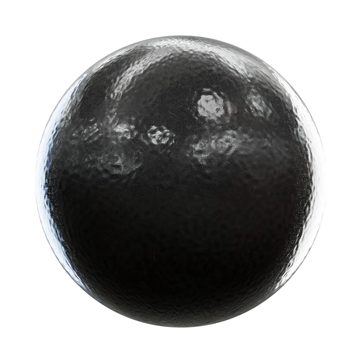 Black Bumpy Plastic PBR Texture