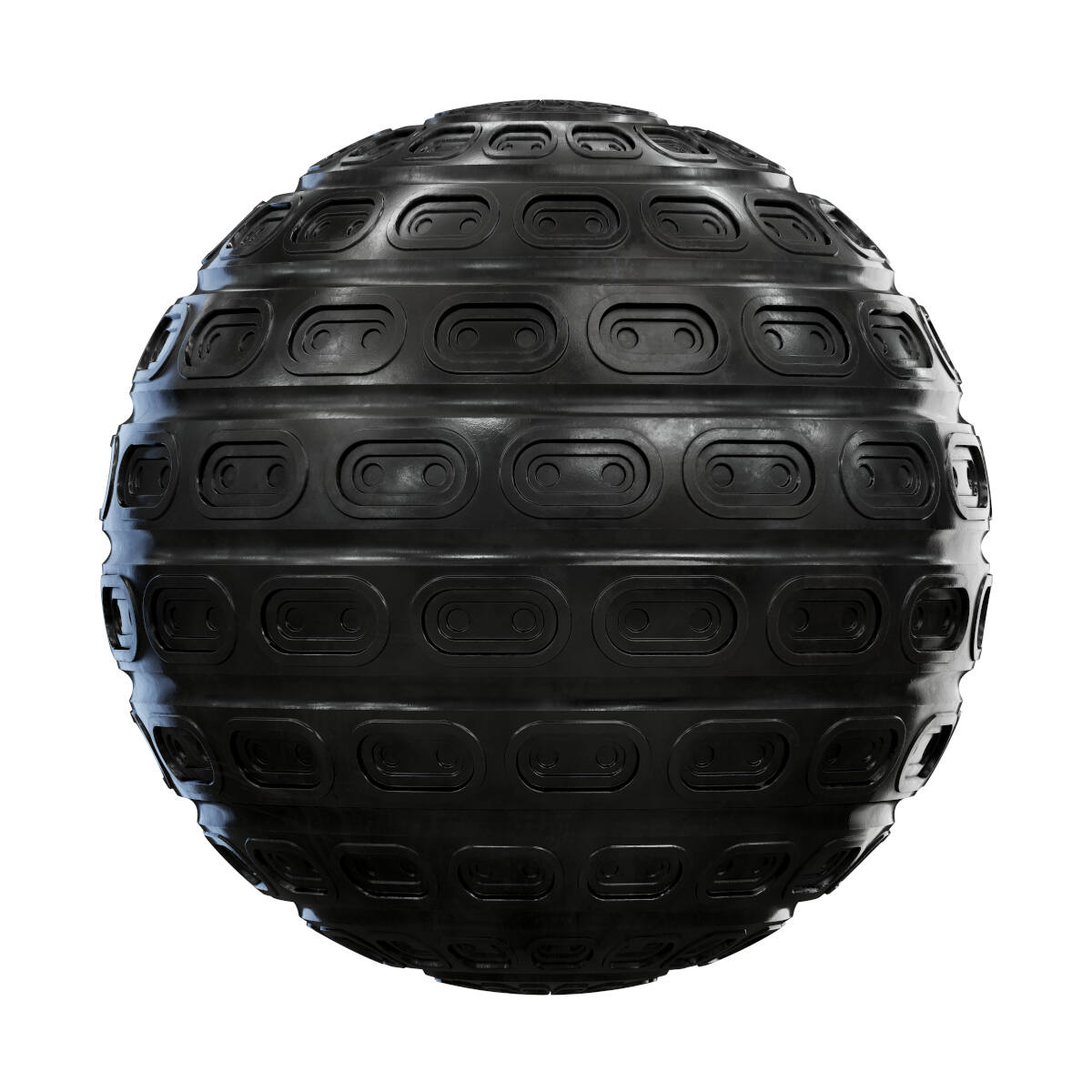 Black Dirty Patterned Plastic PBR Texture