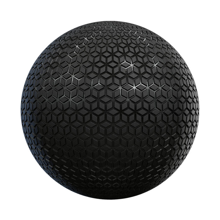 Black Patterned Plastic PBR Texture