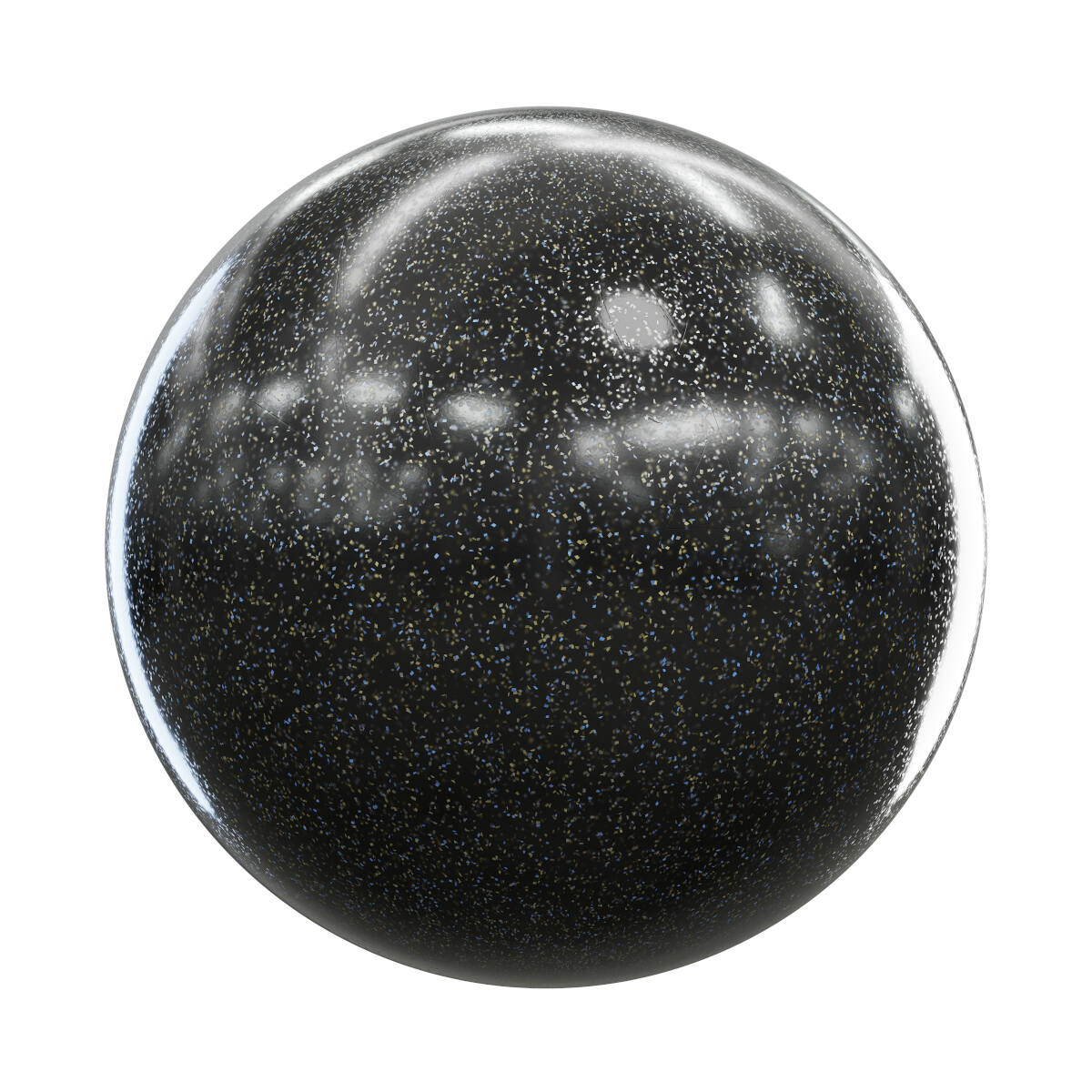 Black Plastic with Frekles PBR Texture