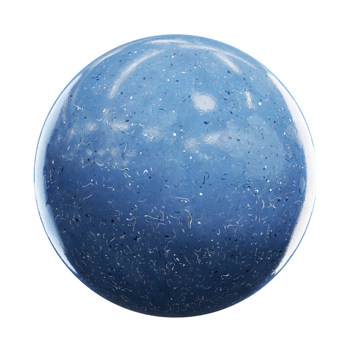 Blue Painted Plastic PBR Texture