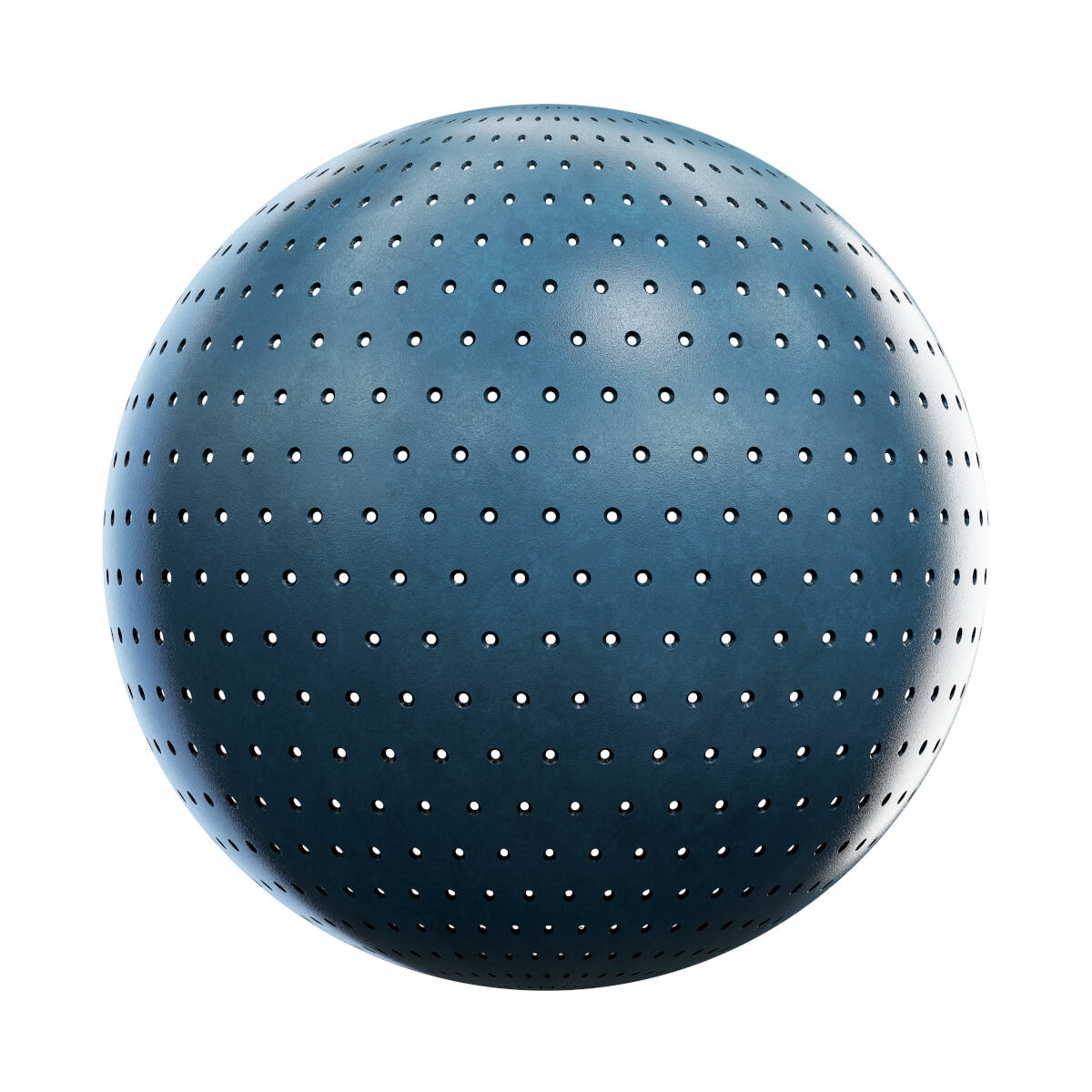 Blue Perforated Plastic PBR Texture