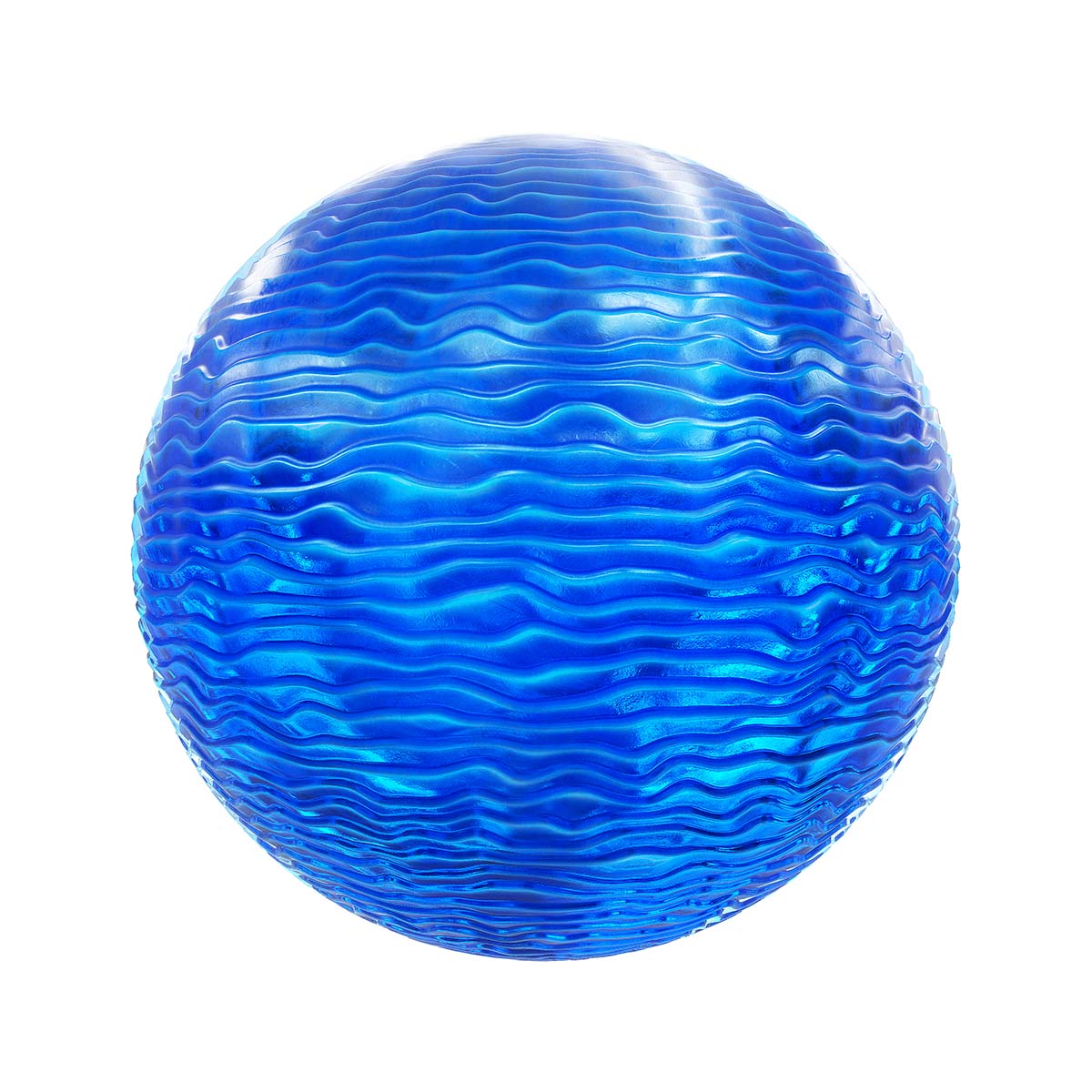 Blue Wavy Glass PBR Texture