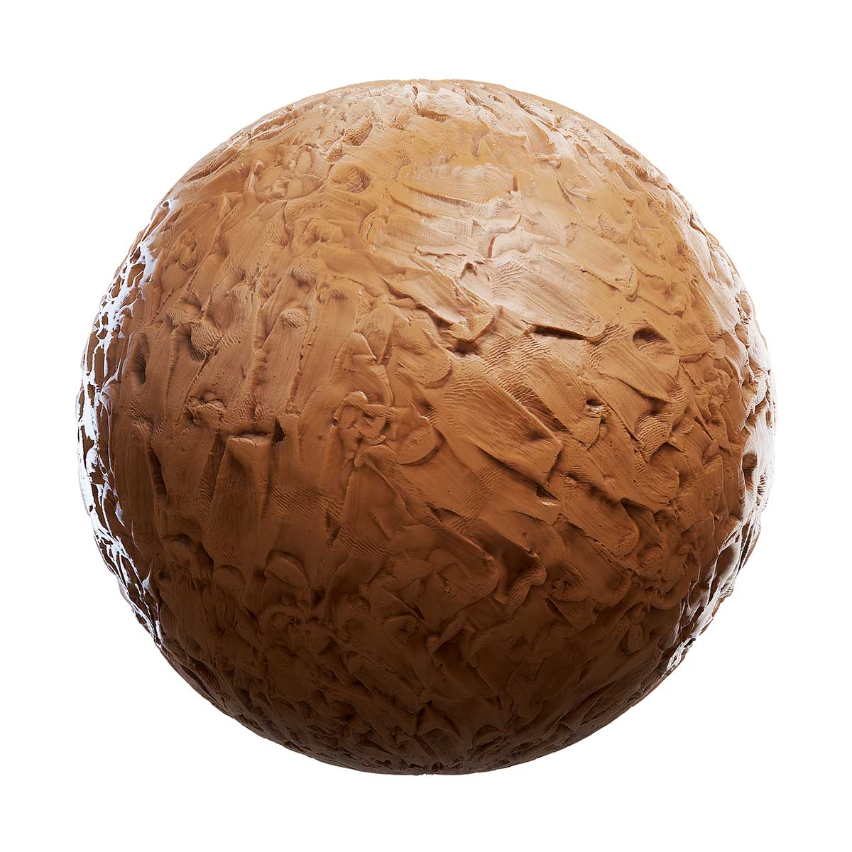 Brown Sculpting Clay PBR Texture