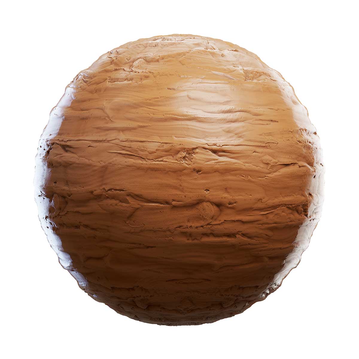 Brown Sculpting Clay PBR Texture
