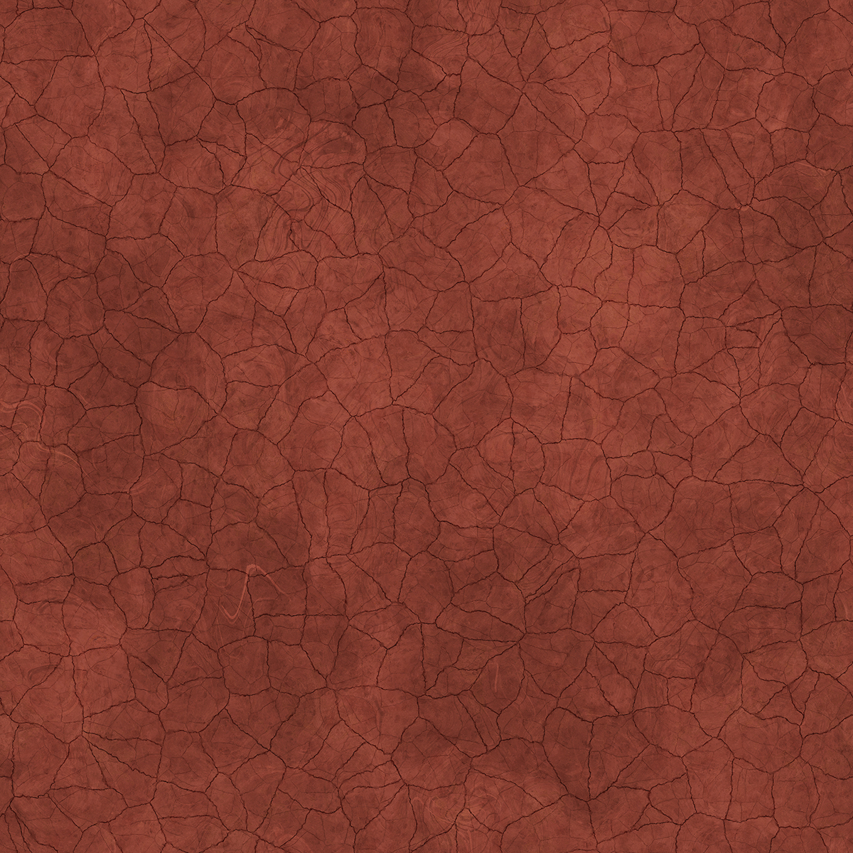 Cracked Red Clay Ground with Water PBR Texture