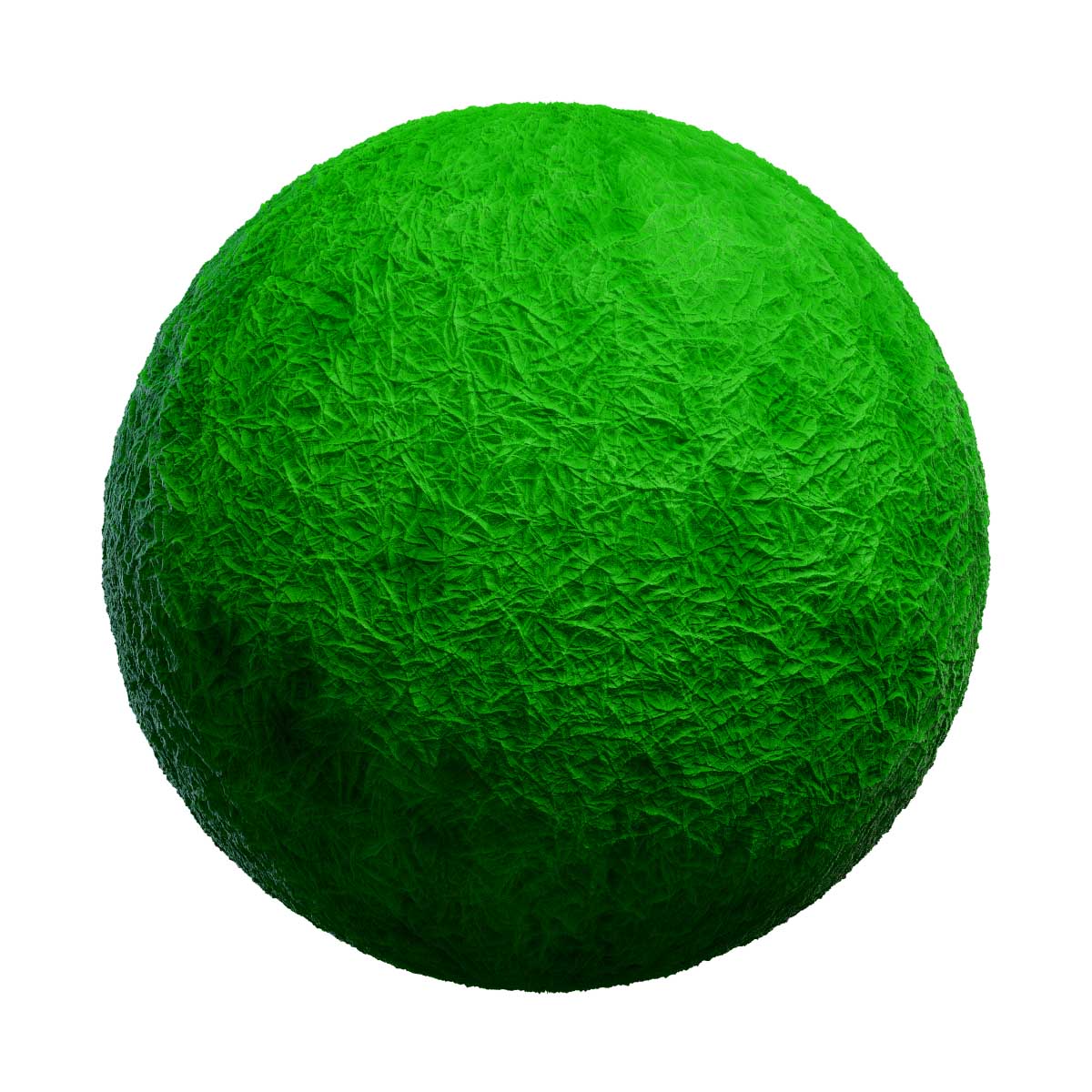 Crumpled Green Tissue Paper PBR Texture