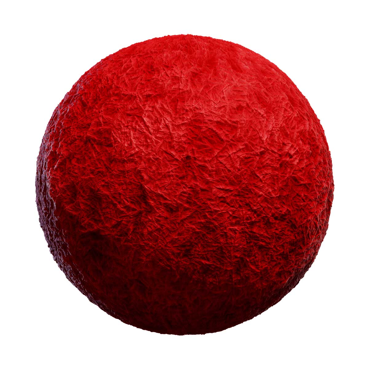 Crumpled Red Tissue Paper PBR Texture