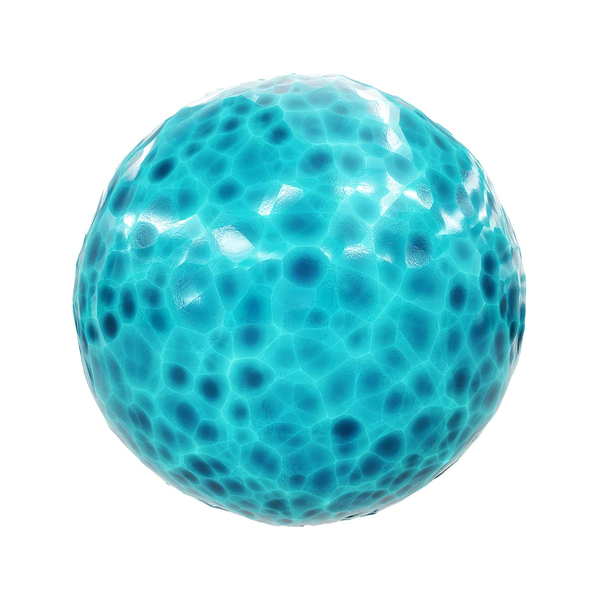 Cyan Crystal PBR Texture