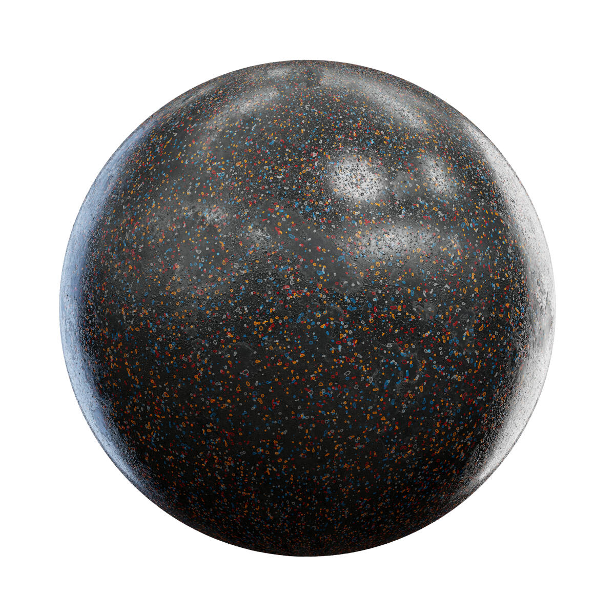 Dirty and Frekled Black Plastic PBR Texture