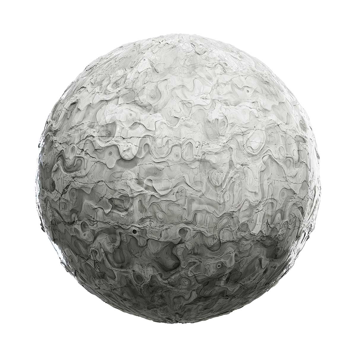 Dripping Grey Clay PBR Texture