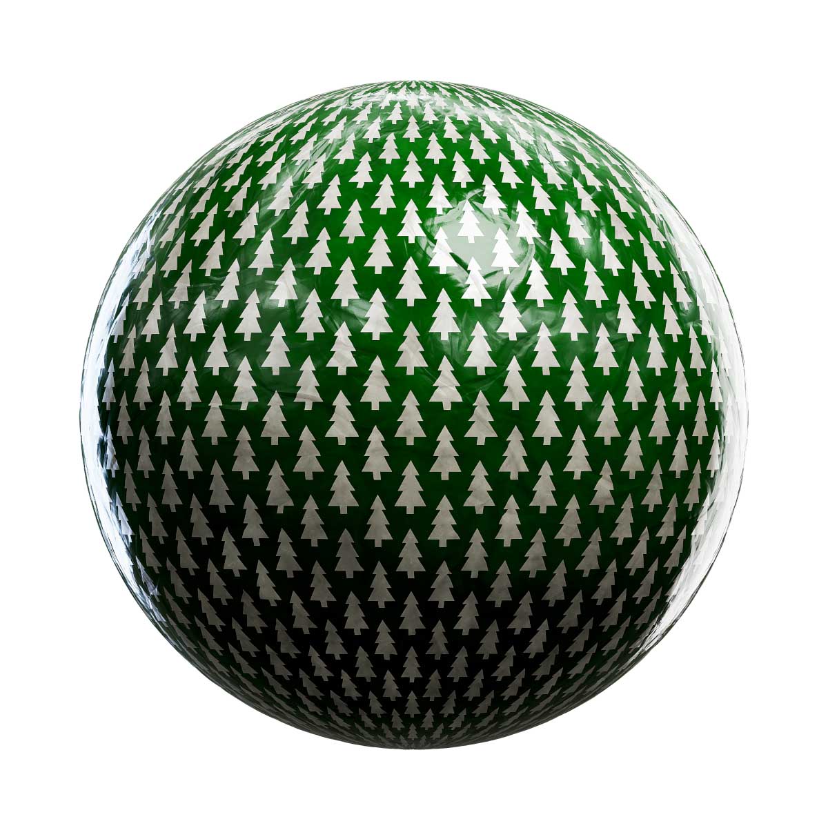 Green and Silver Wrapping Paper PBR Texture
