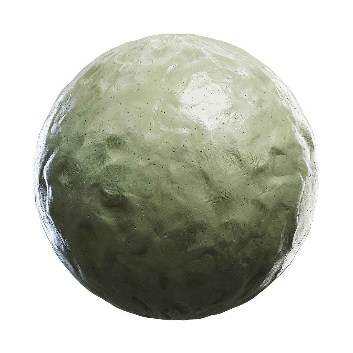 Green Sculpting Clay PBR Texture