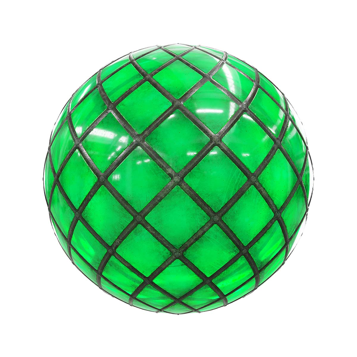 Green Stained Glass PBR Texture