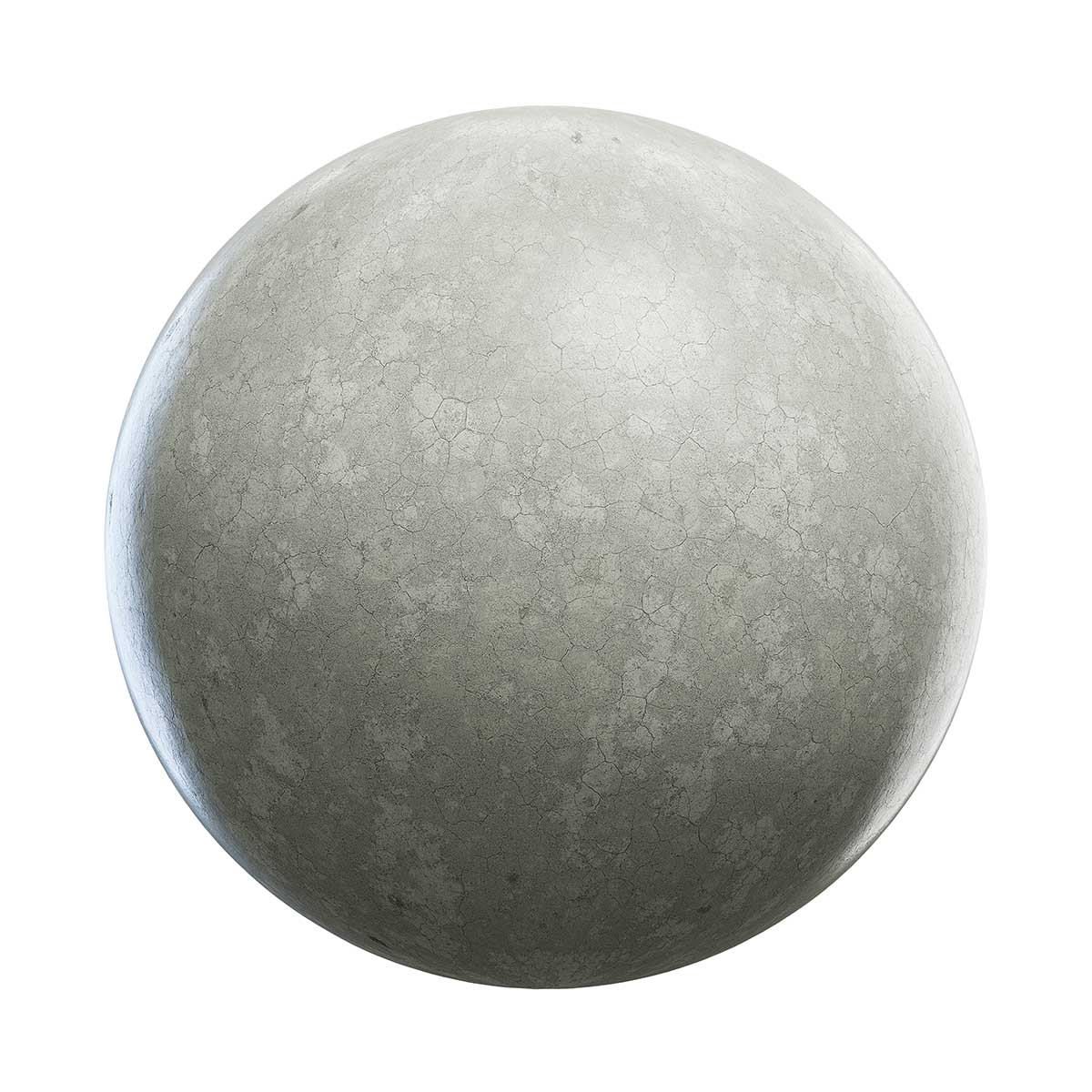 Grey Cracked Clay PBR Texture