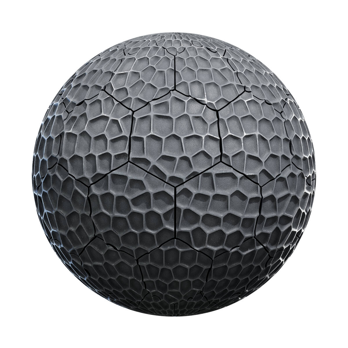 Grey Patterned Plastic Tiles PBR Texture