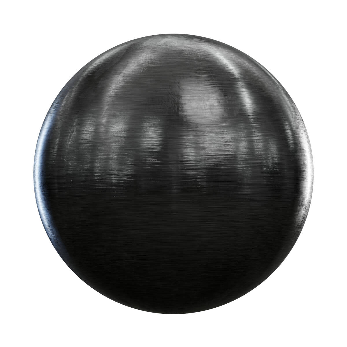 Horizontal Scrathed Black Plastic PBR Texture