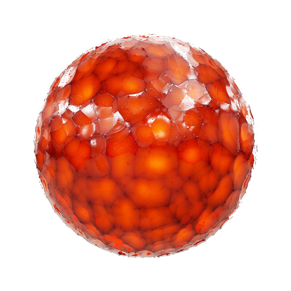 Orange Crystal PBR Texture