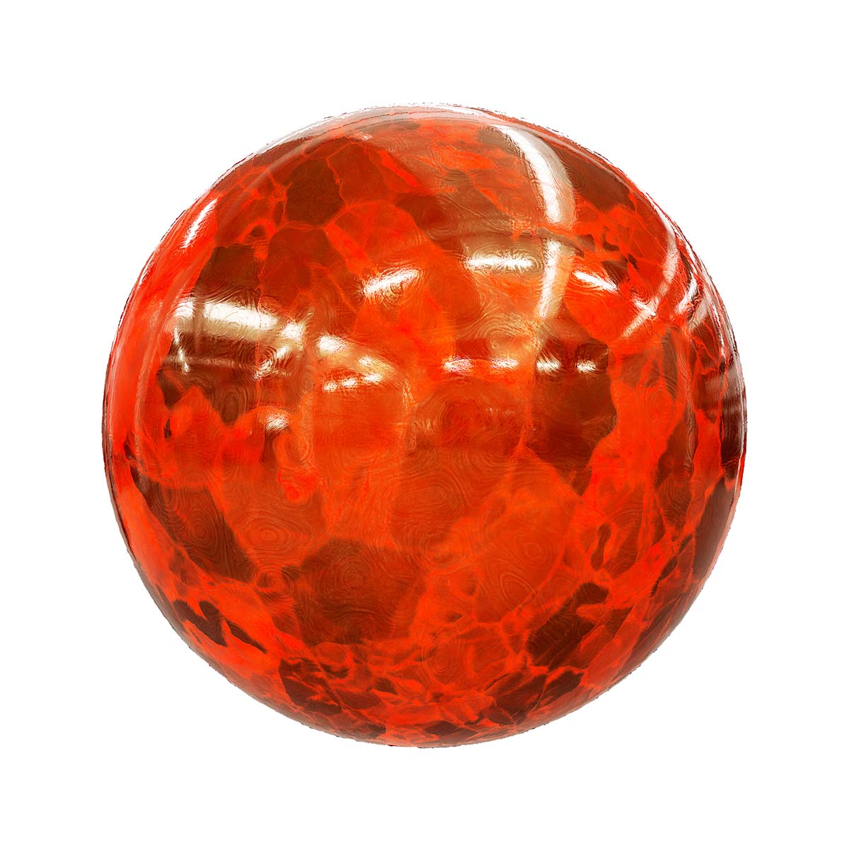 Orange Crystal PBR Texture