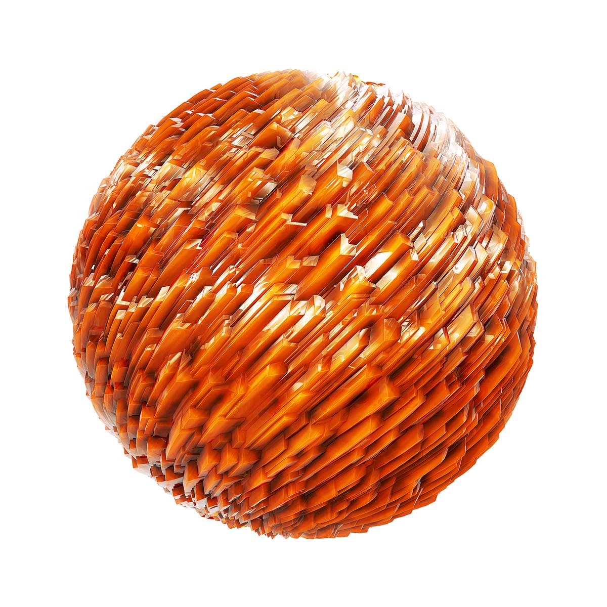 Orange Diagonal Crystals PBR Texture