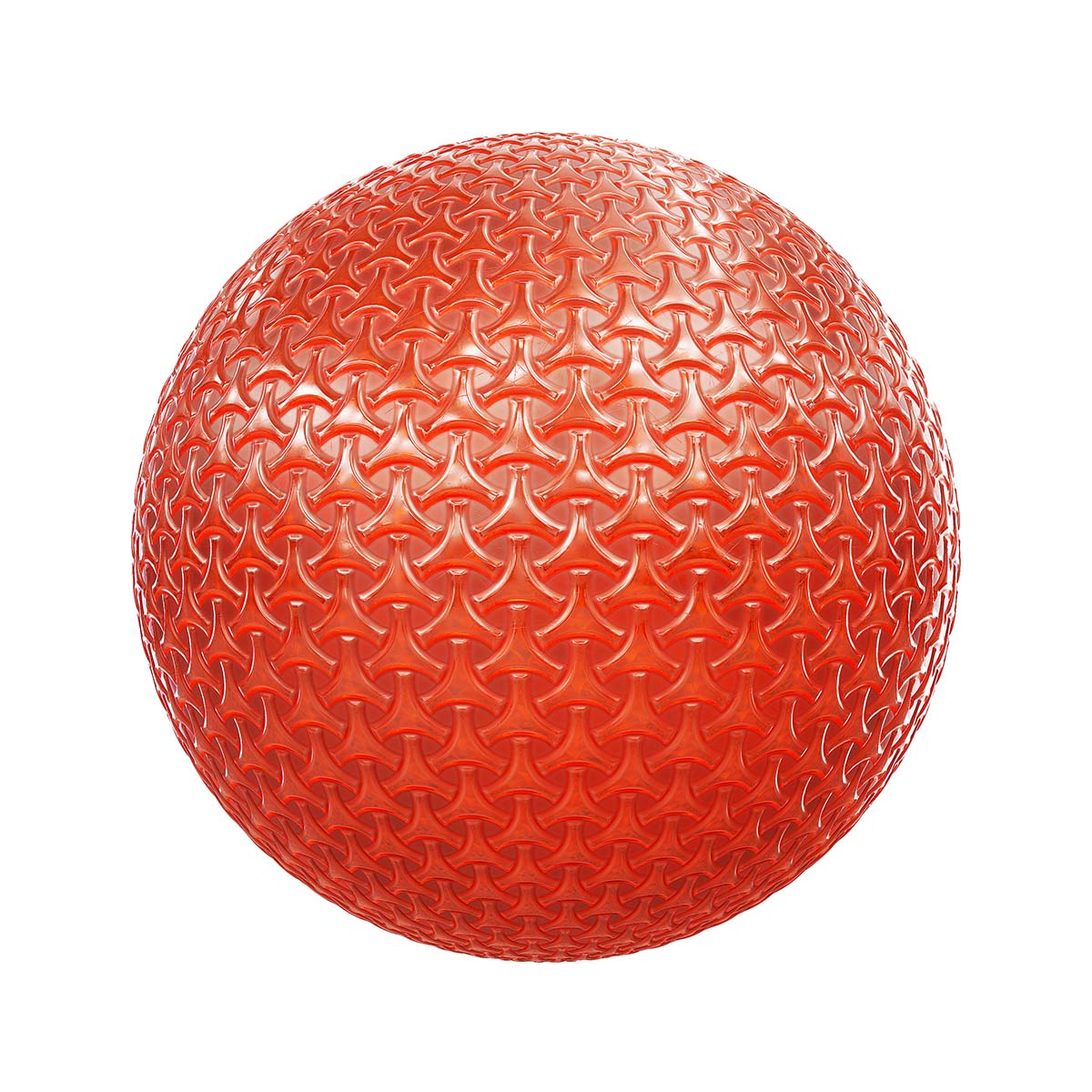 Orange Patterned Glass PBR Texture