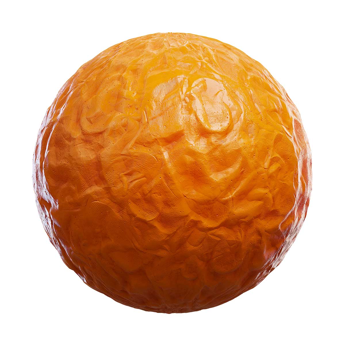 Orange Sculpting Clay PBR Texture