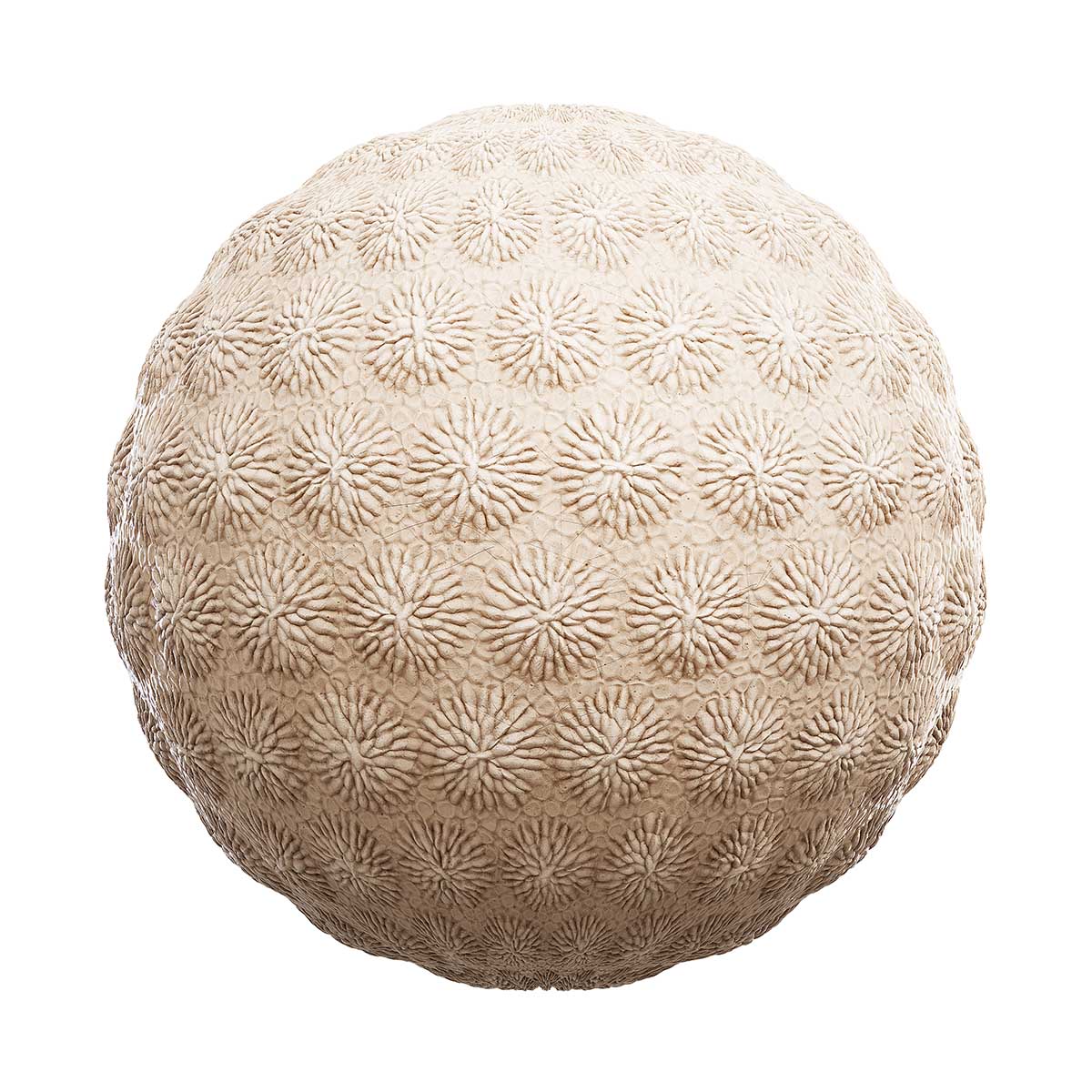 Patterned Beige Clay PBR Texture
