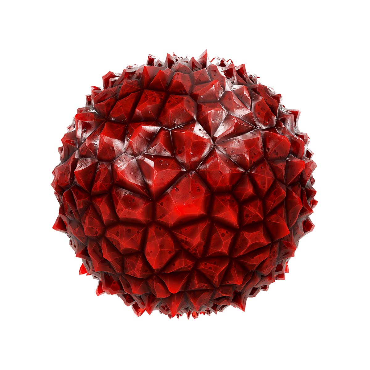 Red Crystal PBR Texture