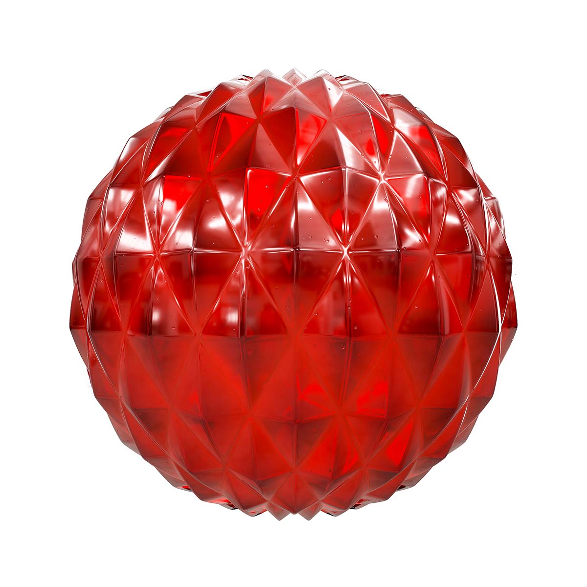 Red Patterned Glass PBR Texture