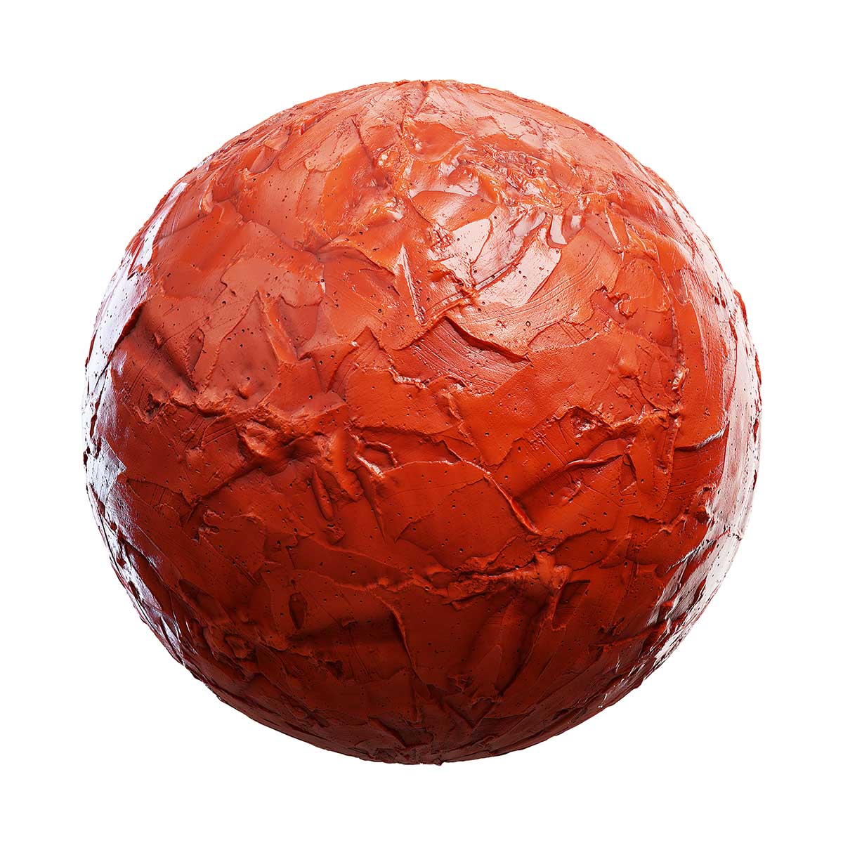 Red Sculpting Clay PBR Texture