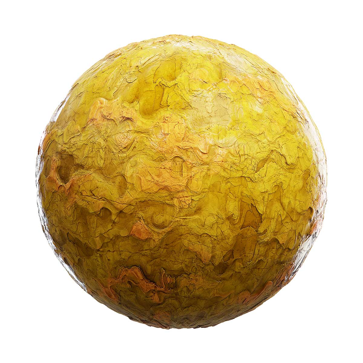 Rough Yellow Clay PBR Texture