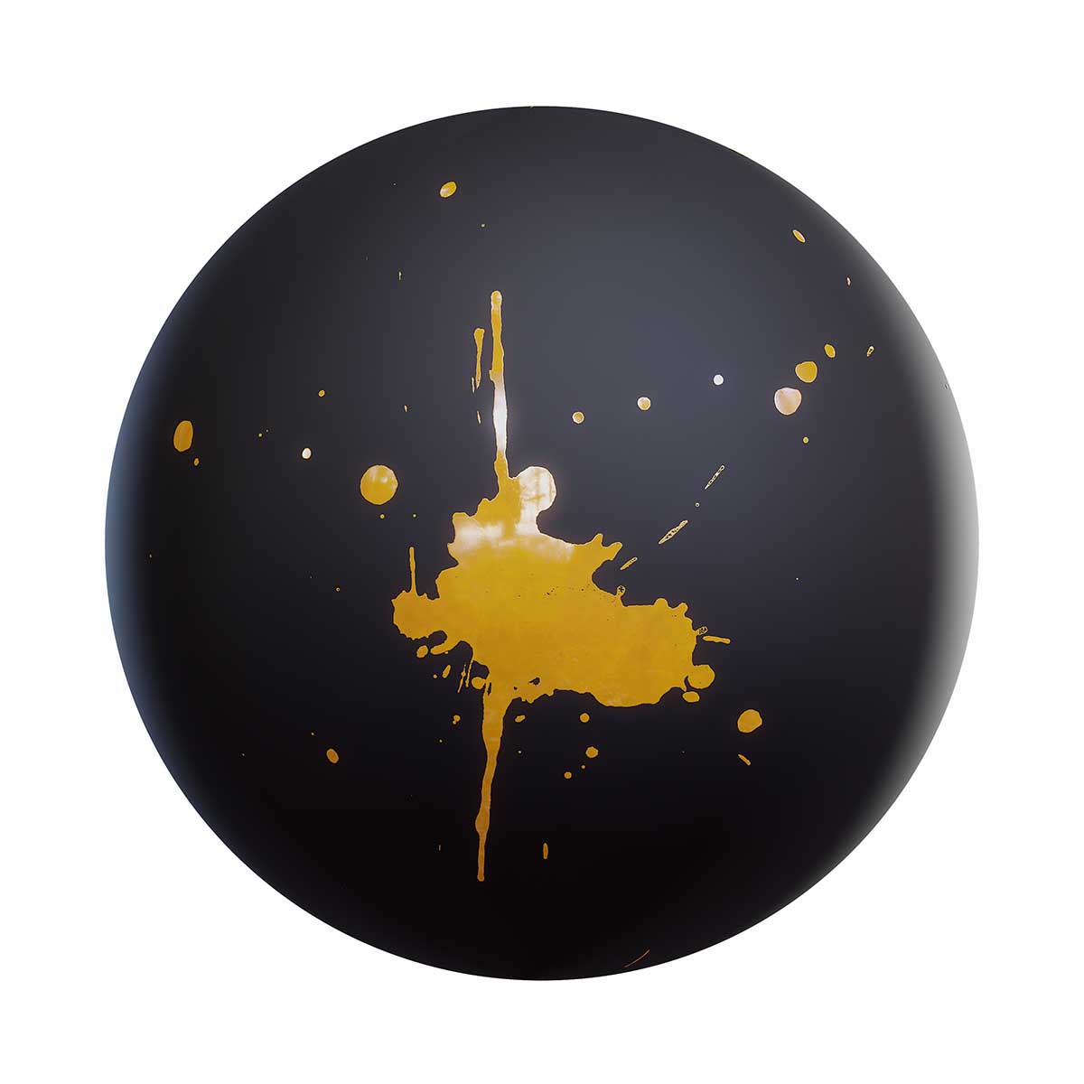 Yellow Paint Stain Decal (DE08)