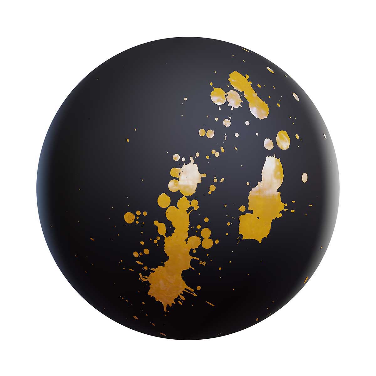 Yellow Paint Stain Decal (DE09)