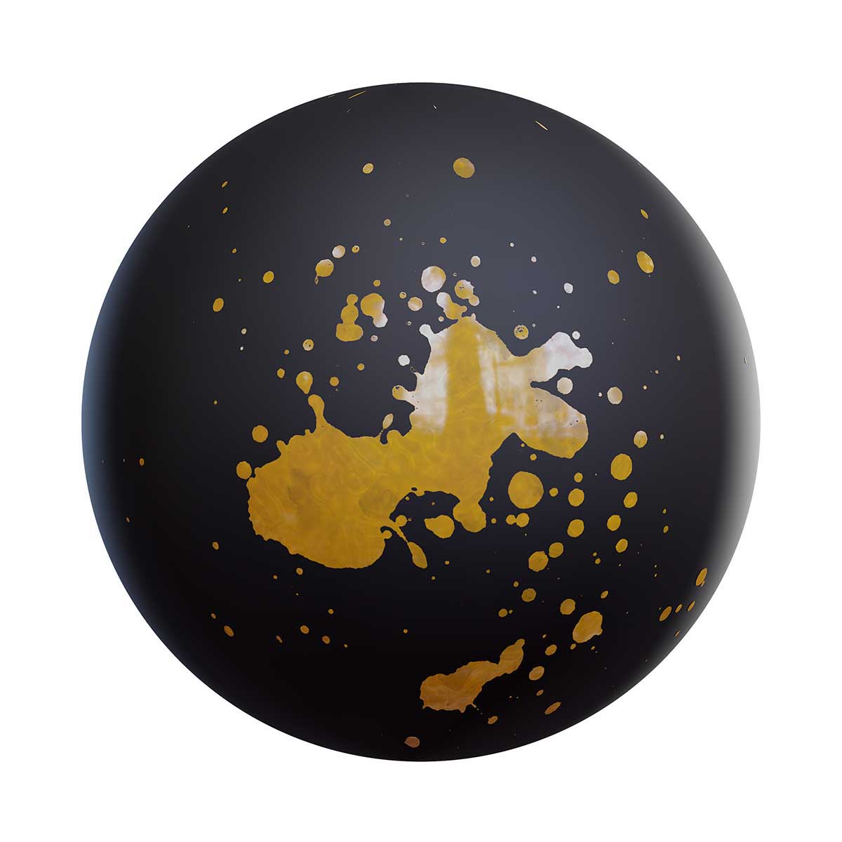 Yellow Paint Stain Decal (DE10)